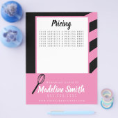 Bakkerstripes Whisk Homemade Cake roze Black Flyer (Enkel)