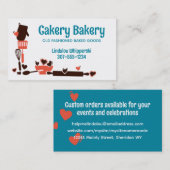 Bakkerswaren in de bakkersindustrie visitekaartje (Voorkant / Achterkant)