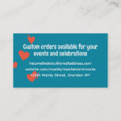 Bakkerswaren in de bakkersindustrie visitekaartje (Achterkant)