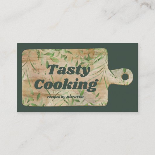 Bakkerswaren Koekkervisjes groen goud Visitekaartje (Voorkant)