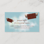 bakkerswaren voor de bedekking van engelenchocolad visitekaartje (Achterkant)