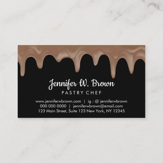 Bakkerswinkel in de banketbakkerij visitekaartje (Achterkant)