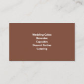 Bakkervenster met desserts-Visitekaartjes Visitekaartje (Achterkant)