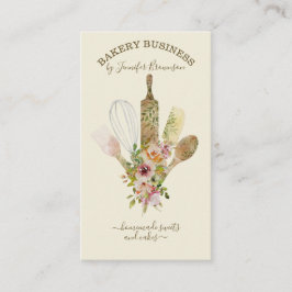 Bakketartikelen Catering Cook Chef ivoor Visitekaartje