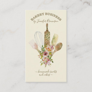 Bakketartikelen Catering Cook Chef ivoor Visitekaartje