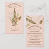 Bakketartikelen Catering Cook Chef verticaal schat Visitekaartje (Voorkant / Achterkant)