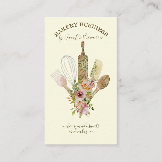 Bakketartikelen Cook Chef vanilla crème Visitekaartje (Voorkant)