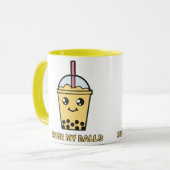 Bakketballen (Bubble Tea) Mok (Voorkant links)