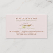 Bakketfloraal Rustige lepel elegante logo Visitekaartje (Achterkant)