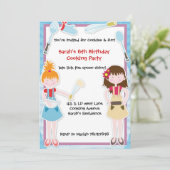 Bakketfornuis uitnodiging (Staand voorkant)