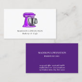 Bakketgebakken Paarse whiskatergebak Visitekaartje (Voorkant / Achterkant)