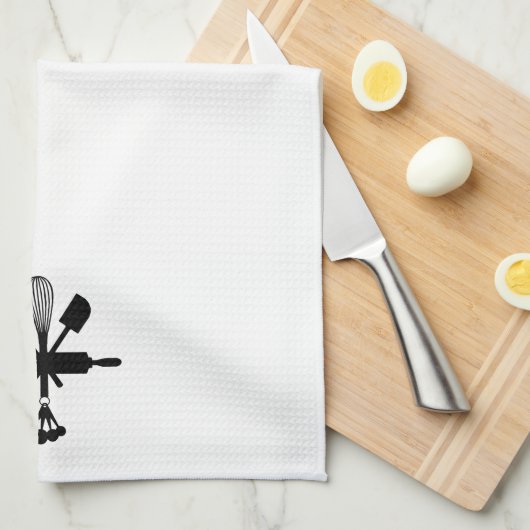 Bakketgereedschap Silhouette Piccon Kitchen Towell Theedoek (Quarter Fold)