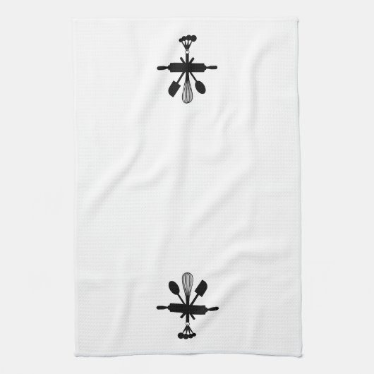 Bakketgereedschap Silhouette Piccon Kitchen Towell Theedoek (Verticaal)