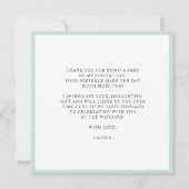 Bakketgereedschap Vrijgezellenfeest vierkant Dank  Bedankkaart (Achterkant)