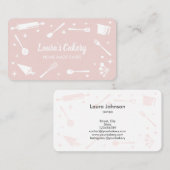 Bakketgereedschappen voor koekjes gereedschap gere visitekaartje (Voorkant / Achterkant)