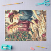  bakkoekjes Kerstmis Dames Tissuepapier (Craft)