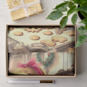  bakkoekjes Kerstmis Dames Tissuepapier (Geschenk)