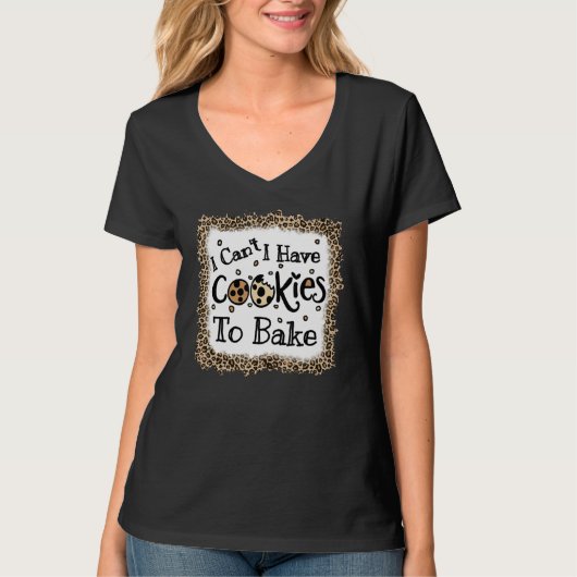 Bakkoekjes Quote Cool Koken Bakken Leopard 2 T-shirt (Voorkant)