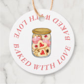 Bakkoekjes thema gemaakt met liefde zelfgemaakt bedankjes labels (Voorkant)