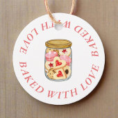 Bakkoekjes thema gemaakt met liefde zelfgemaakt bedankjes labels