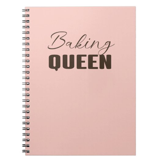 Bakkoningin - bakliefhebber notitieboek (Voorkant)