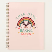 Bakkoningin of -koning- Regenboog- Op maat Planner (Voorkant)