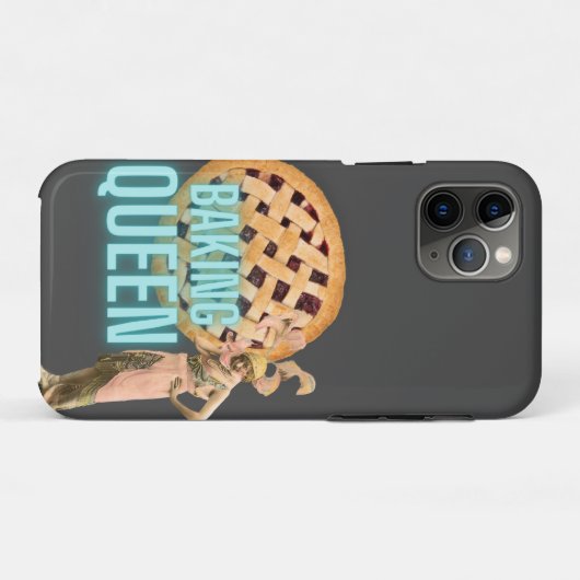  bakkoningin op grijs Case-Mate iPhone case (Achterkant (horizontaal))