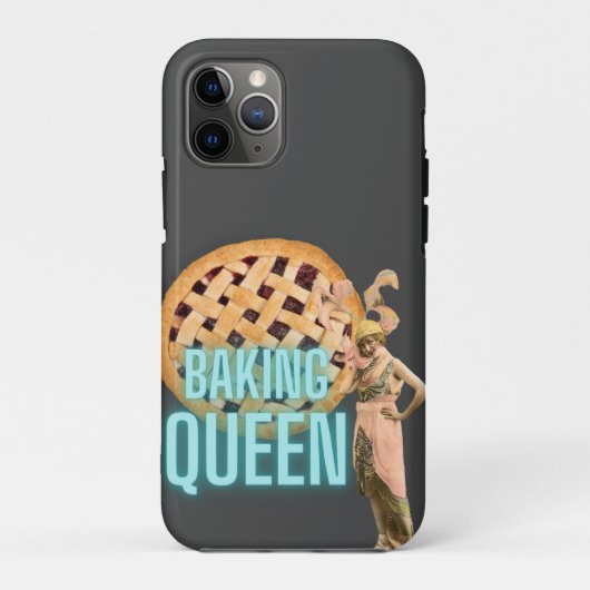  bakkoningin op grijs Case-Mate iPhone case (Achterkant)