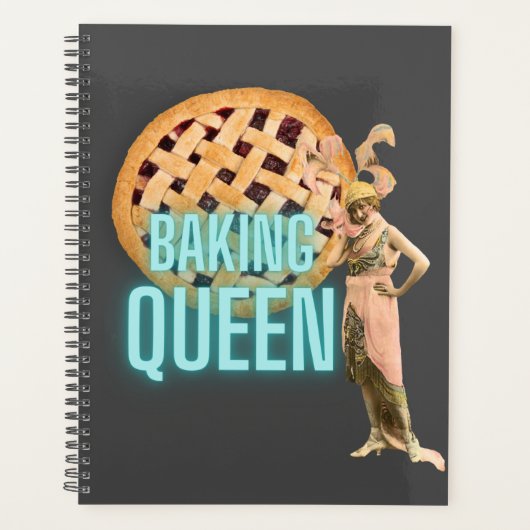 bakkoningin op grijs planner (Voorkant)
