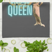  bakkoningin op grijs theedoek (Gevouwen)