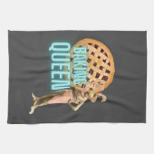  bakkoningin op grijs theedoek (Horizontaal)