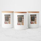  baklabel invoegen jouw naam! voedselcontainer etiket (Flessen)