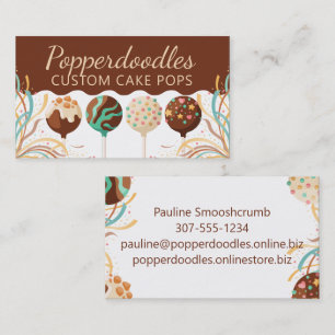 Baklava-achtige cake pops bakkerij lekkernijen visitekaartje