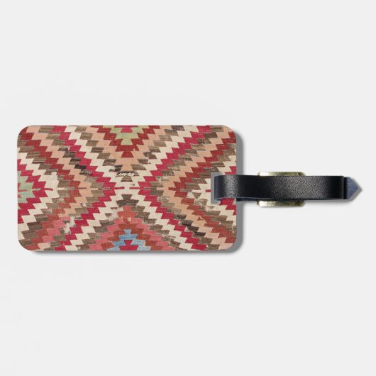 Baklava Chevron Star II // Authentic 18th Century Bagagelabel (Achterkant horizontaal)