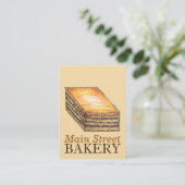 Baklava Dessert Pastry Greek Food Bakery Diner Visitekaartje (Staand voorkant)