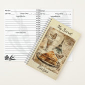 Baklava Ephemera Collage Art Notitieboek (Binnen)