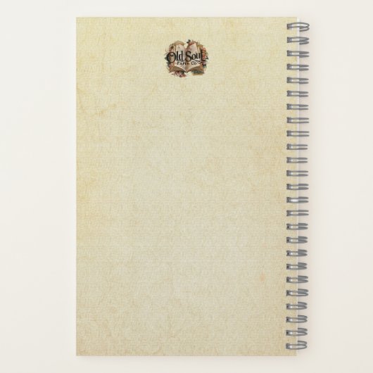 Baklava Ephemera Collage Art Notitieboek (Achterkant)