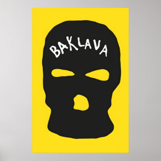Baklava Japans Abstract Bauhaus Formule Modern Poster