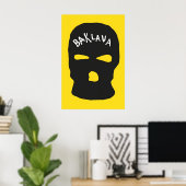 Baklava Japans Abstract Bauhaus Formule Modern Poster (Thuiskantoor)