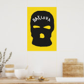 Baklava Japans Abstract Bauhaus Formule Modern Poster (Keuken)