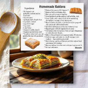 Baklava-receptkaart Briefkaart