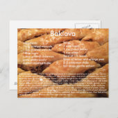 Baklava Recipe Briefkaart (Voorkant / Achterkant)