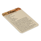 Baklava Recipe Magnet Fridge Holiday Baking Magneet (Rechterzijde)