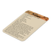 Baklava Recipe Magnet Fridge Holiday Baking Magneet (Linkerzijde)