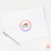 Bakmacarons uit de keuken van ronde sticker (Envelop)