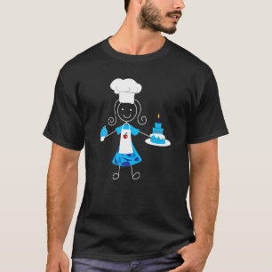 Bakmeisje Cupcake Cake Decorateur Bakleven T-shirt