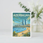 Bakoe Azerbeidzjan  bekende reisplaats Briefkaart (Staand voorkant)