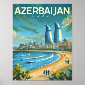 Bakoe Azerbeidzjan  bekende reisplaats Poster (Voorkant)