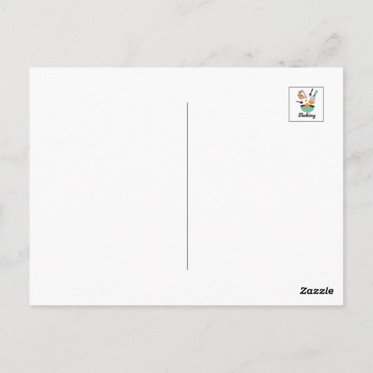 Bakontwerp voor bakkerijen briefkaart (Achterkant)