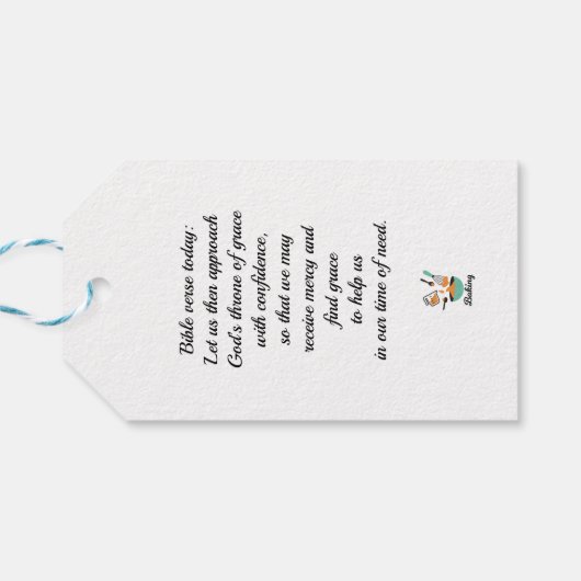 Bakontwerp voor bakkerijen cadeaulabel (Achterkant Horizontaal)